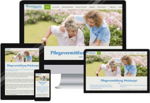 Website für Seniorenbetreuung Vermittlung